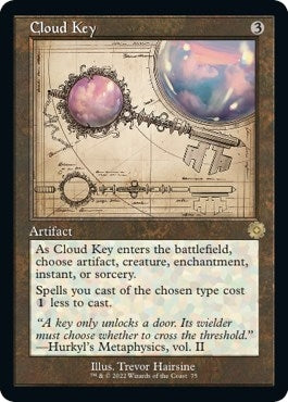 Image for Cloud Key (Schematic) (75) (The Brothers' War: Retro Frame Artifacts) - Magic: The Gathering
