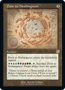 Image for Door to Nothingness (Schematic) (77) (The Brothers' War: Retro Frame Artifacts) - Magic: The Gathering