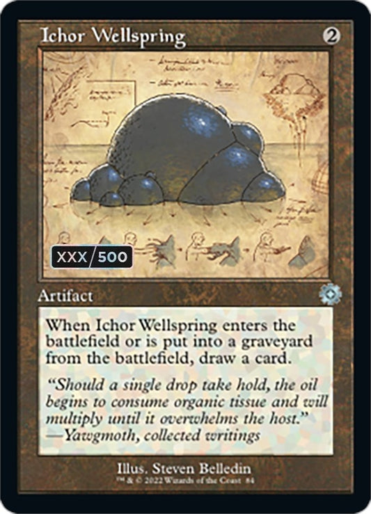Image for Ichor Wellspring (Schematic) (Serial Numbered) (84) (The Brothers' War: Retro Frame Artifacts) - Magic: The Gathering