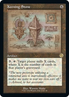 Image for Keening Stone (Schematic) (89) (The Brothers' War: Retro Frame Artifacts) - Magic: The Gathering