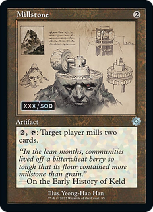 Image for Millstone (Schematic) (Serial Numbered) (95) (The Brothers' War: Retro Frame Artifacts) - Magic: The Gathering