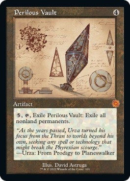 Image for Perilous Vault (Schematic) (101) (The Brothers' War: Retro Frame Artifacts) - Magic: The Gathering