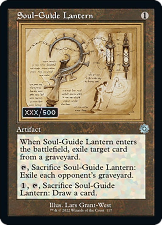 Image for Soul-Guide Lantern (Schematic) (Serial Numbered) (117) (The Brothers' War: Retro Frame Artifacts) - Magic: The Gathering