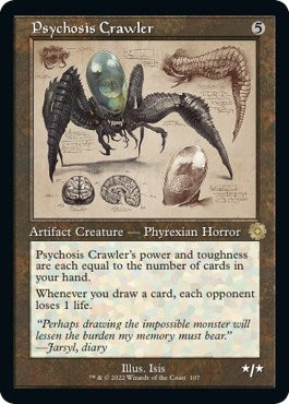 Image for Psychosis Crawler (Schematic) (107) (The Brothers' War: Retro Frame Artifacts) - Magic: The Gathering