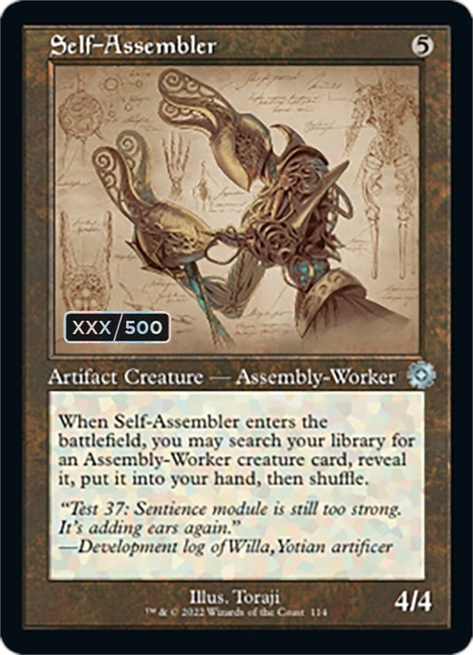 Image for Self-Assembler (Schematic) (Serial Numbered) (114) (The Brothers' War: Retro Frame Artifacts) - Magic: The Gathering