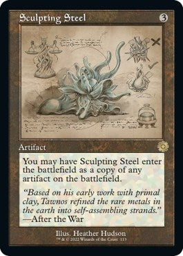 Image for Sculpting Steel (Schematic) (113) (The Brothers' War: Retro Frame Artifacts) - Magic: The Gathering