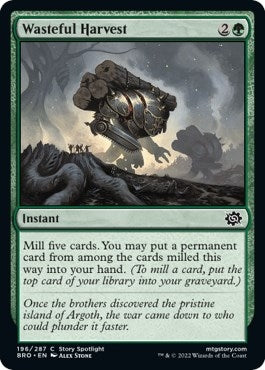 Image for Wasteful Harvest (196) (The Brothers' War) - Magic: The Gathering