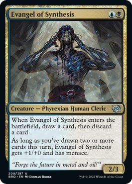 Image for Evangel of Synthesis (209) (The Brothers' War) - Magic: The Gathering