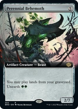 Image for Perennial Behemoth (Extended Art) (350) (The Brothers' War) - Magic: The Gathering