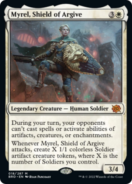 Image for Myrel, Shield of Argive (18) (The Brothers' War) - Magic: The Gathering