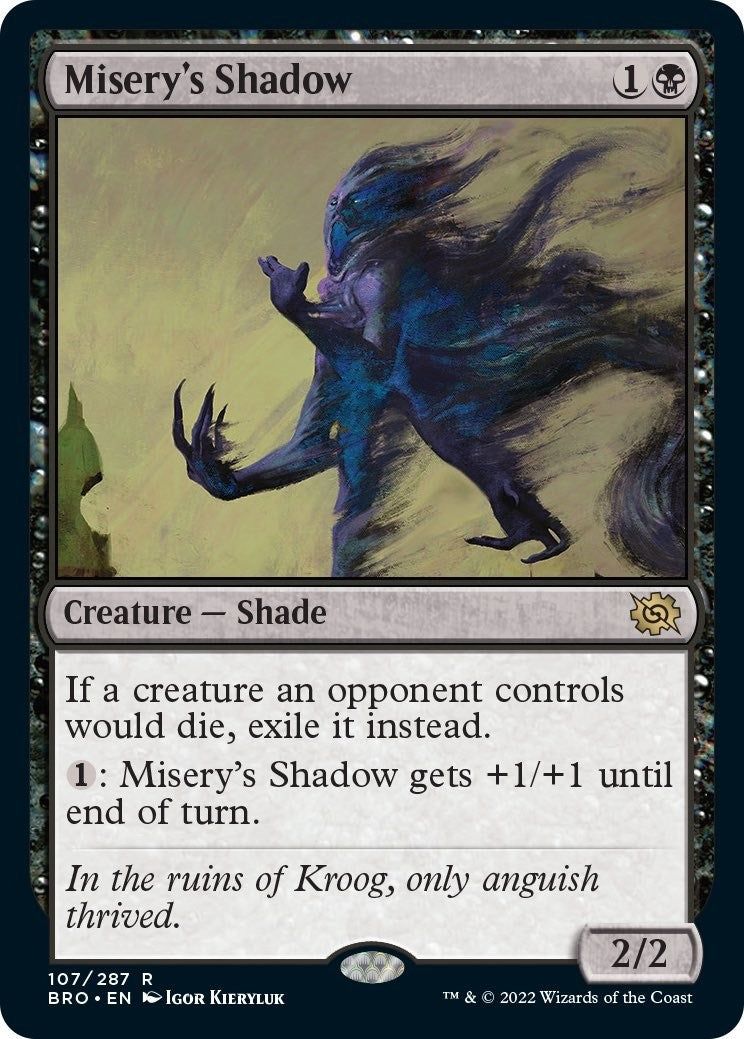 Image for Misery's Shadow (107) (The Brothers' War) - Magic: The Gathering