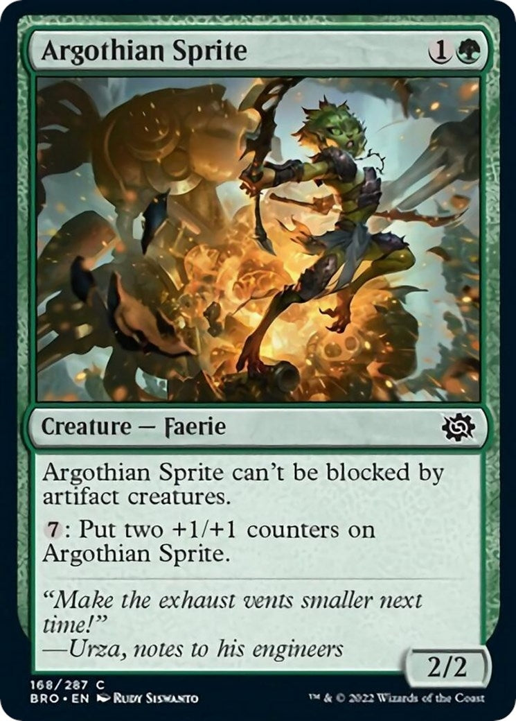 Image for Argothian Sprite (168) (The Brothers' War) - Magic: The Gathering