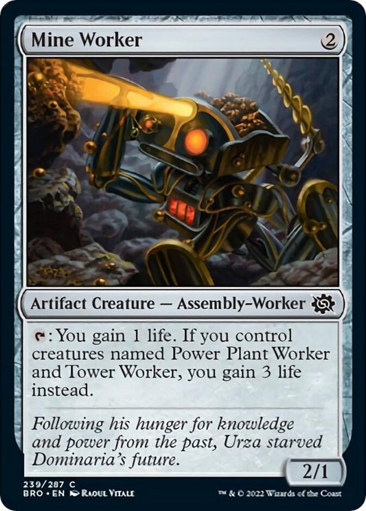 Image for Mine Worker (239) (The Brothers' War) - Magic: The Gathering