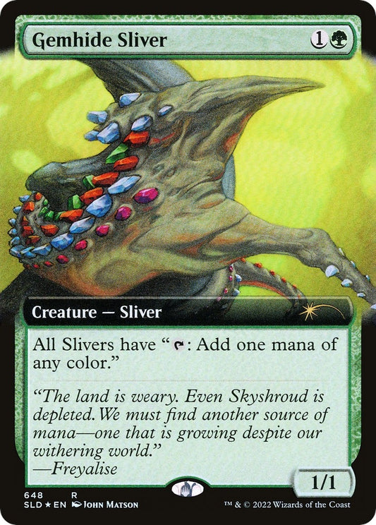 Image for Gemhide Sliver (Extended Art) (648) (Secret Lair Drop Series) - Magic: The Gathering