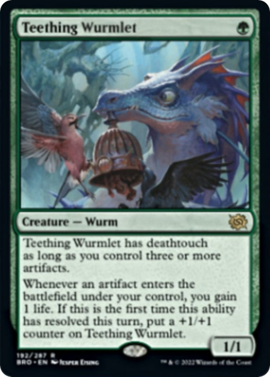 Image for Teething Wurmlet (192) (The Brothers' War) - Magic: The Gathering