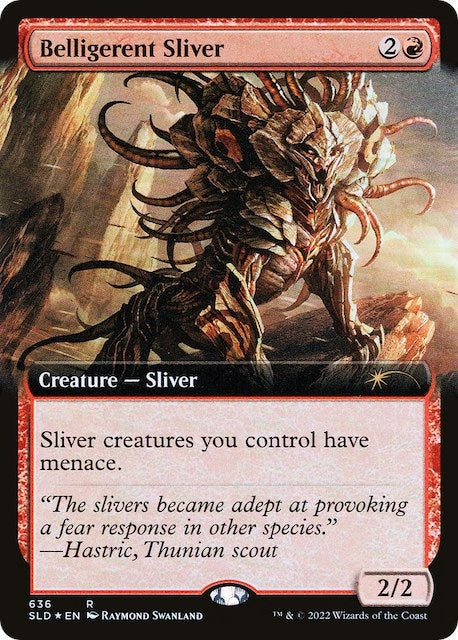 Image for Belligerent Sliver (Extended Art) (636) (Secret Lair Drop Series) - Magic: The Gathering