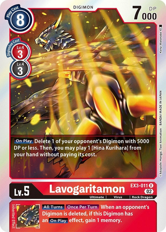 Image for Lavogaritamon (EX3-011 R) (Draconic Roar) - Digimon Card Game