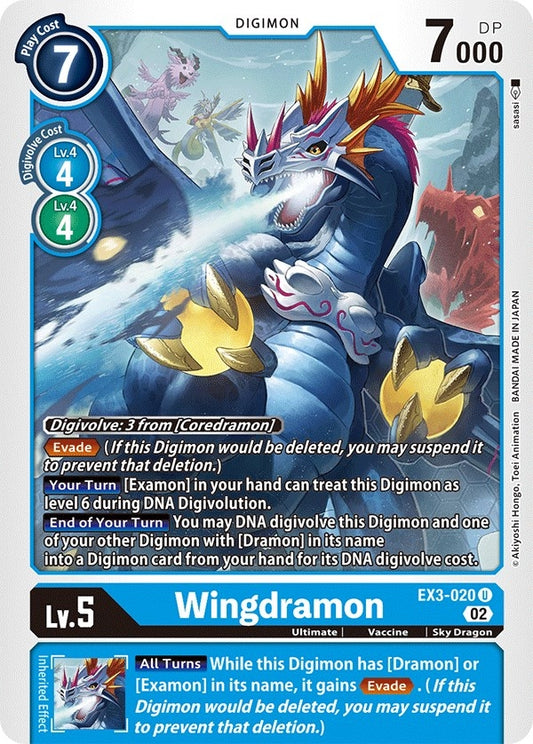 Image for Wingdramon (EX3-020 U) (Draconic Roar) - Digimon Card Game