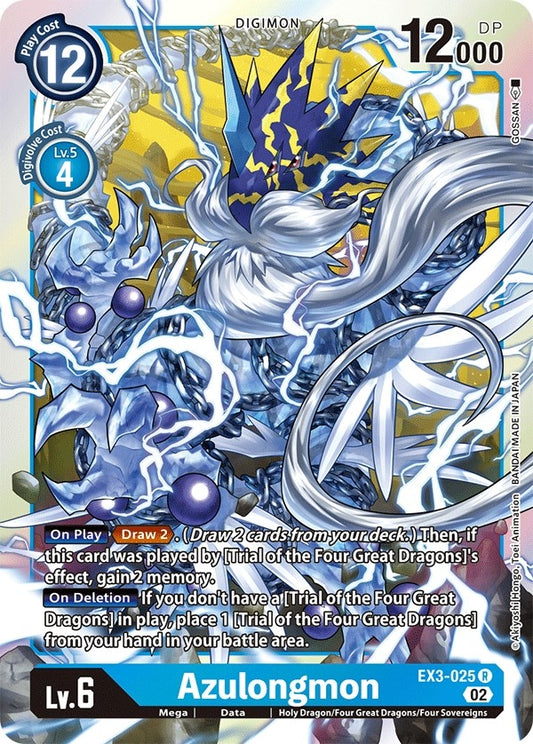 Image for Azulongmon (EX3-025 R) (Draconic Roar) - Digimon Card Game