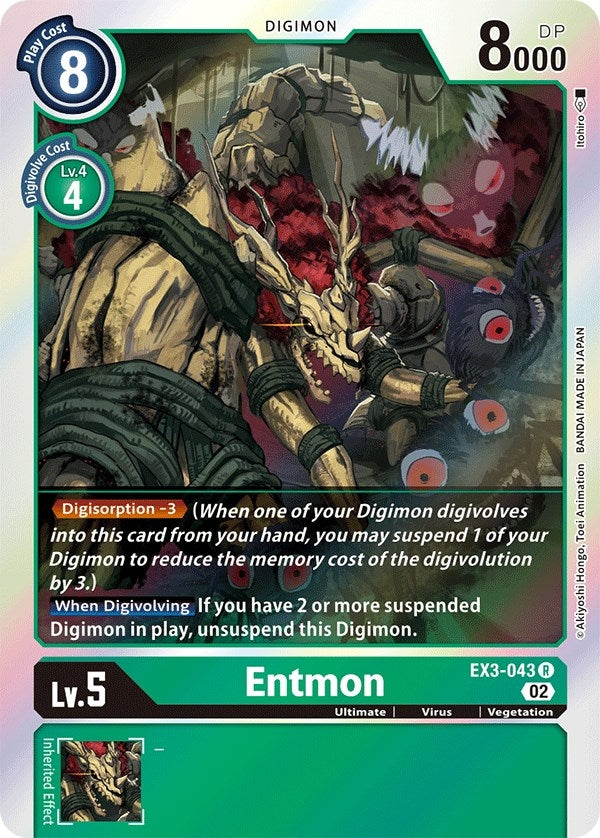 Image for Entmon (EX3-043 R) (Draconic Roar) - Digimon Card Game