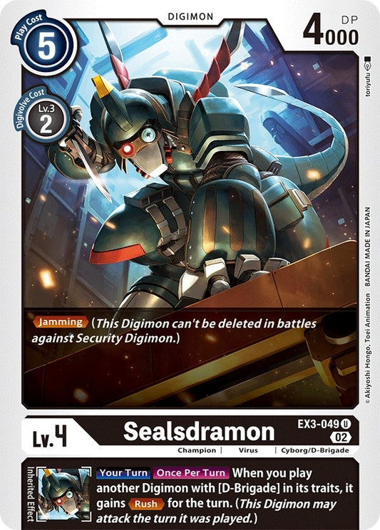 Image for Sealsdramon (EX3-049 U) (Draconic Roar) - Digimon Card Game