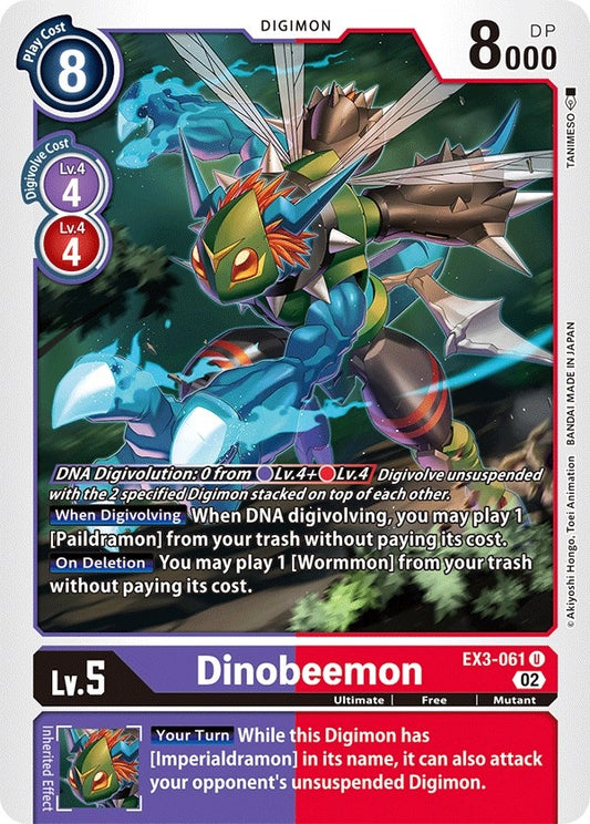 Image for Dinobeemon (EX3-061 U) (Draconic Roar) - Digimon Card Game