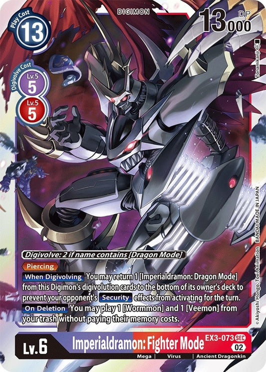 Image for Imperialdramon: Fighter Mode (EX3-073 SEC) (Draconic Roar) - Digimon Card Game