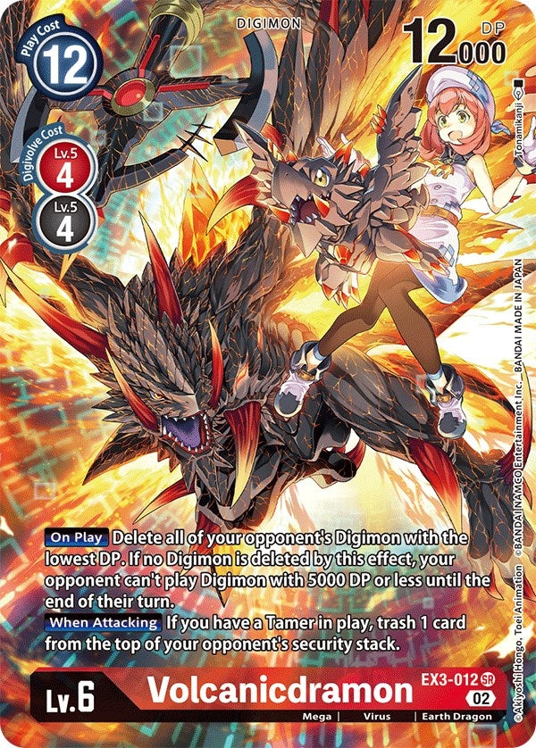 Image for Volcanicdramon (Alternate Art) (EX3-012 SR) (Draconic Roar) - Digimon Card Game