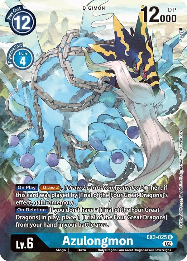 Image for Azulongmon (Alternate Art) (EX3-025 R) (Draconic Roar) - Digimon Card Game
