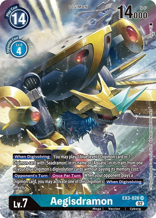Image for Aegisdramon (Alternate Art) (EX3-026 SR) (Draconic Roar) - Digimon Card Game