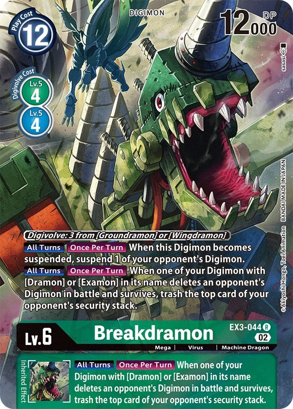 Image for Breakdramon (Alternate Art) (EX3-044 R) (Draconic Roar) - Digimon Card Game