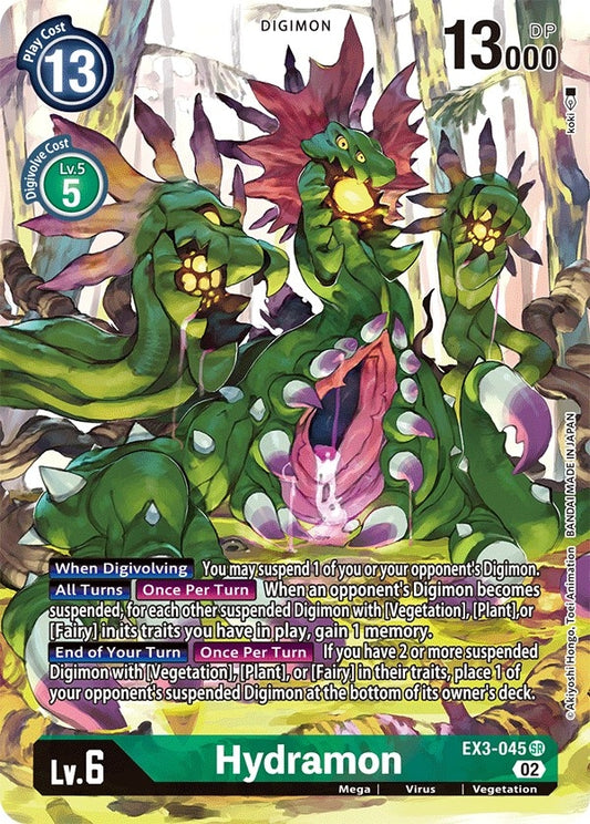Image for Hydramon (Alternate Art) (EX3-045 SR) (Draconic Roar) - Digimon Card Game