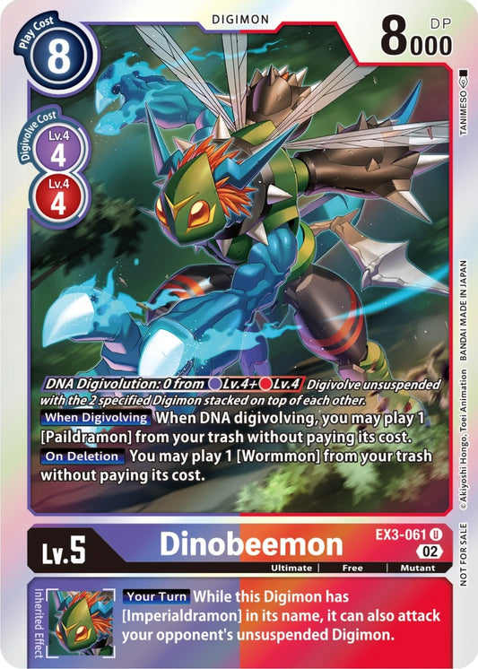 Image for Dinobeemon (Box Topper) (EX3-061 U) (Draconic Roar) - Digimon Card Game