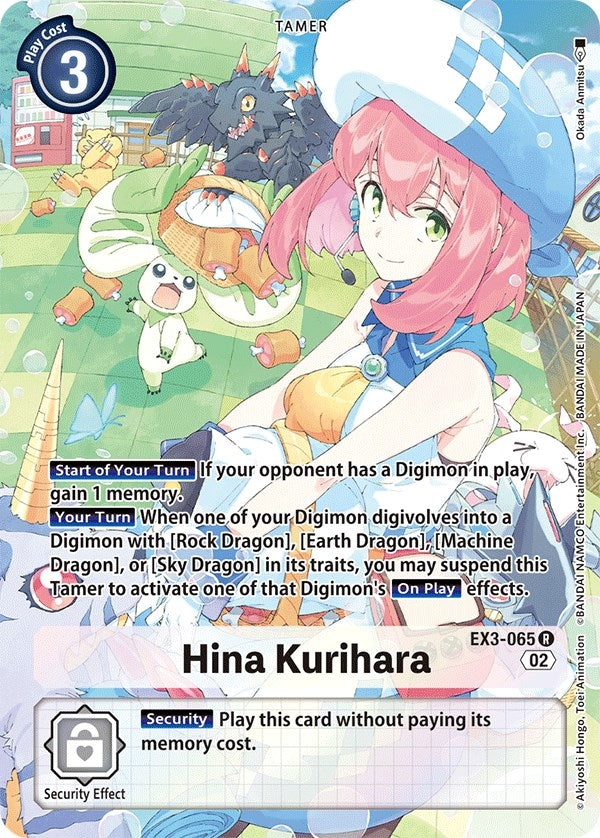 Image for Hina Kurihara (Alternate Art) (EX3-065 R) (Draconic Roar) - Digimon Card Game