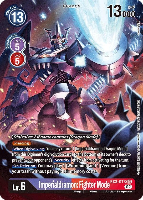 Image for Imperialdramon: Fighter Mode (Alternate Art) (EX3-073 SEC) (Draconic Roar) - Digimon Card Game