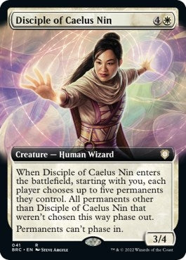 Image for Disciple of Caelus Nin (Extended Art) (41) (Commander: The Brothers' War) - Magic: The Gathering