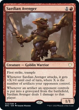 Image for Sardian Avenger (23) (Commander: The Brothers' War) - Magic: The Gathering