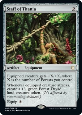 Image for Staff of Titania (27) (Commander: The Brothers' War) - Magic: The Gathering