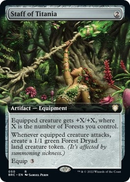 Image for Staff of Titania (Extended Art) (50) (Commander: The Brothers' War) - Magic: The Gathering