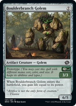 Image for Boulderbranch Golem (197) (The Brothers' War) - Magic: The Gathering