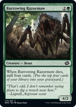 Image for Burrowing Razormaw (173) (The Brothers' War) - Magic: The Gathering