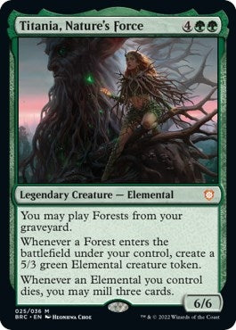 Image for Titania, Nature's Force (25) (Commander: The Brothers' War) - Magic: The Gathering