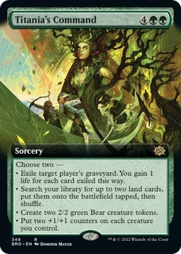 Image for Titania's Command (Extended Art) (349) (The Brothers' War) - Magic: The Gathering