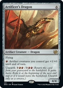 Image for Artificer's Dragon (291) (The Brothers' War) - Magic: The Gathering