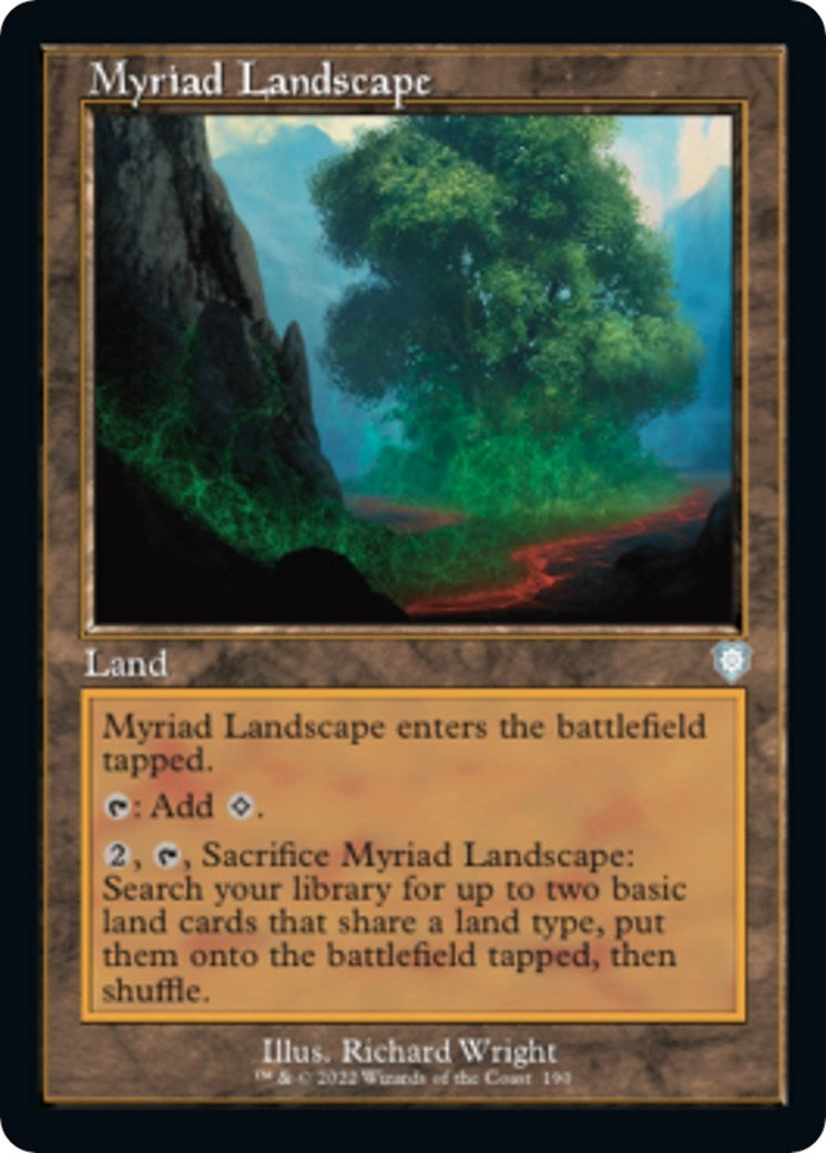 Image for Myriad Landscape (Retro Frame) (190) (Commander: The Brothers' War) - Magic: The Gathering