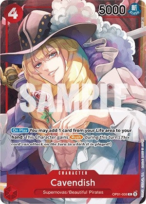 Image for Cavendish (Box Topper) (OP01-008) (Romance Dawn) - One Piece Card Game