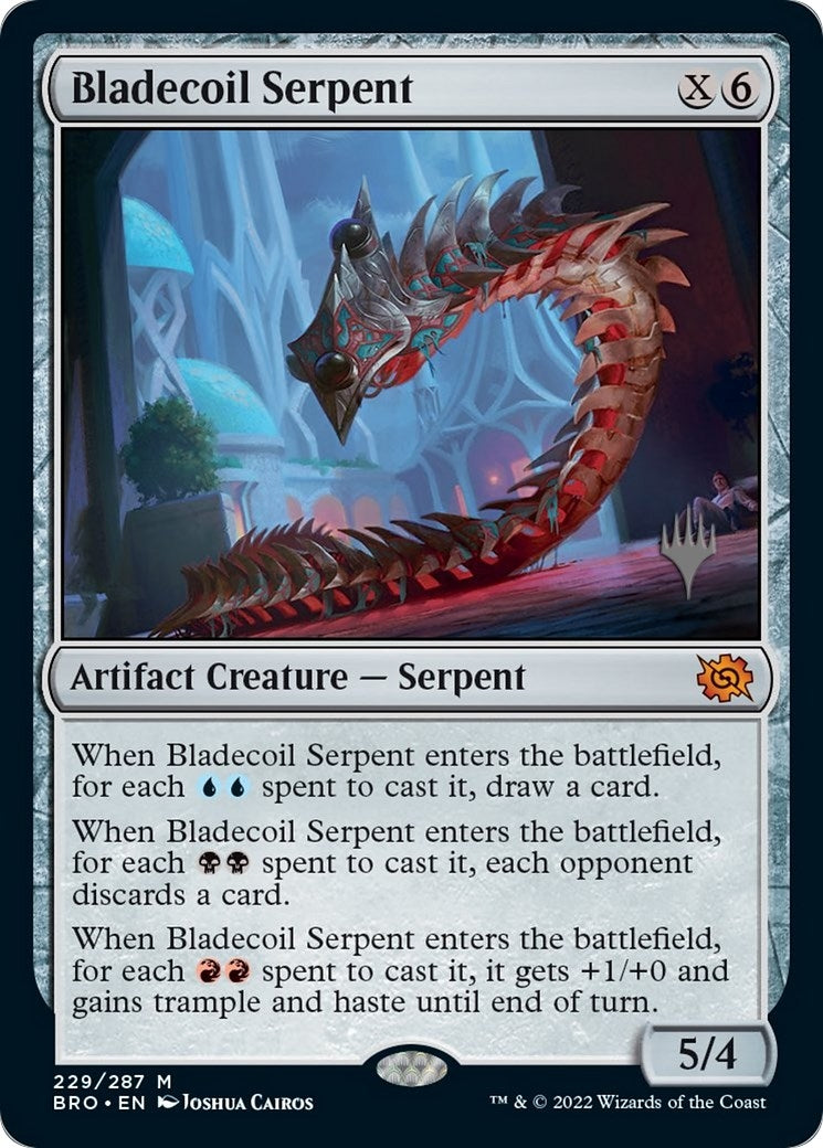Image for Bladecoil Serpent (229) (Promo Pack: The Brothers' War) - Magic: The Gathering