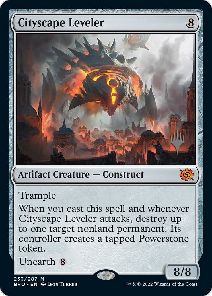 Image for Cityscape Leveler (233) (Promo Pack: The Brothers' War) - Magic: The Gathering