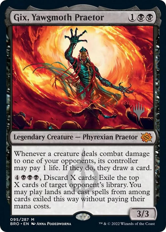 Image for Gix, Yawgmoth Praetor (95) (Promo Pack: The Brothers' War) - Magic: The Gathering