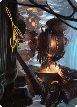 Image for Autonomous Assembler Art Card (Gold-Stamped Signature) (5) (Art Series: The Brothers' War) - Magic: The Gathering